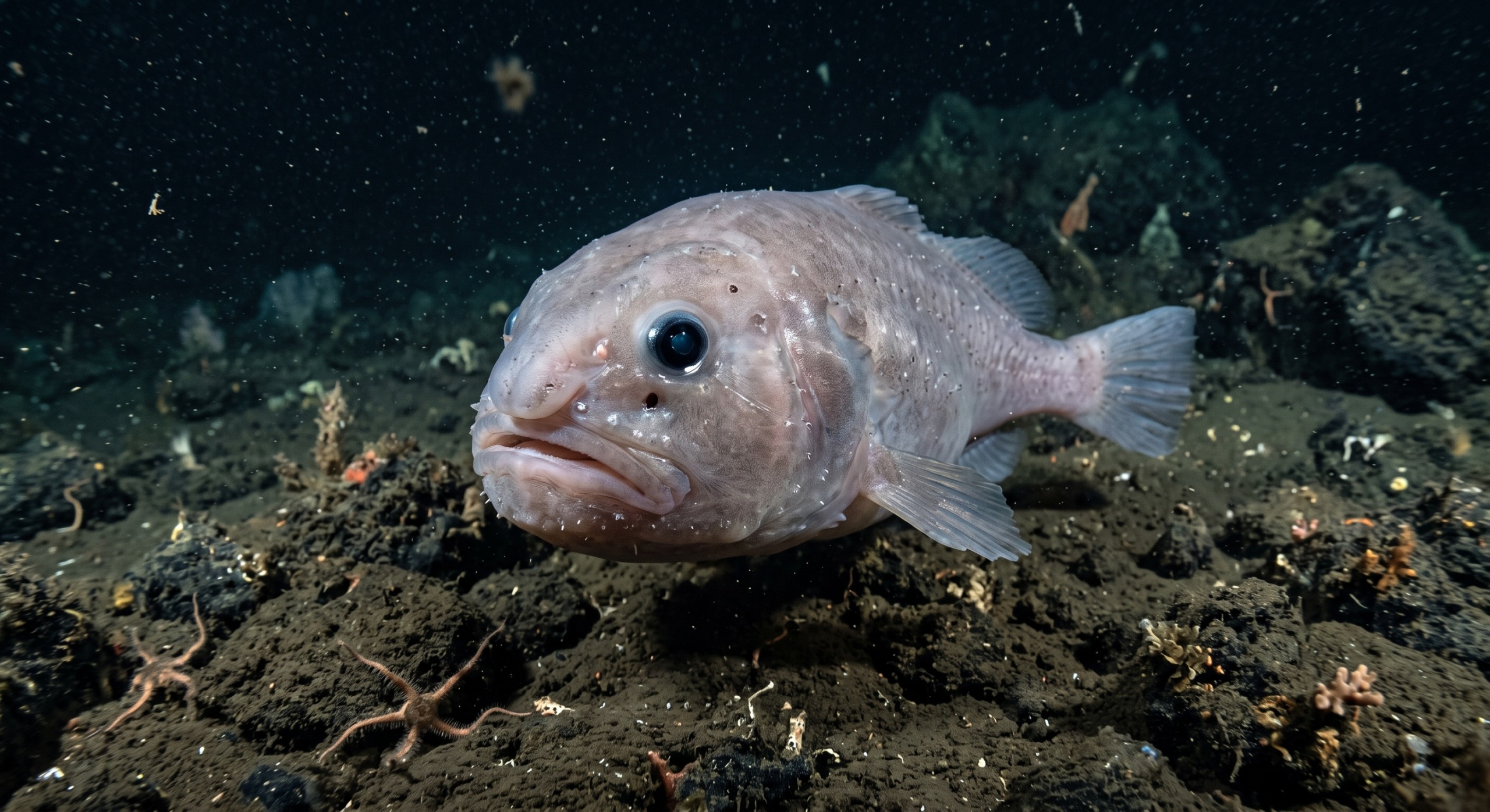 Met zijn geleiachtige uiterlijk is de blobvis een van de opvallendste bewoners van de oceanen.