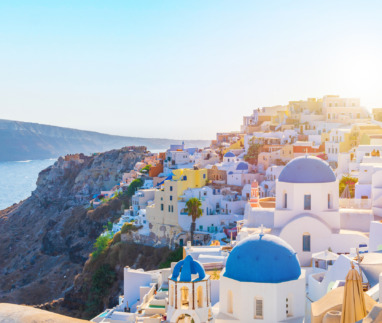 Zonlicht in Oia, Santorini