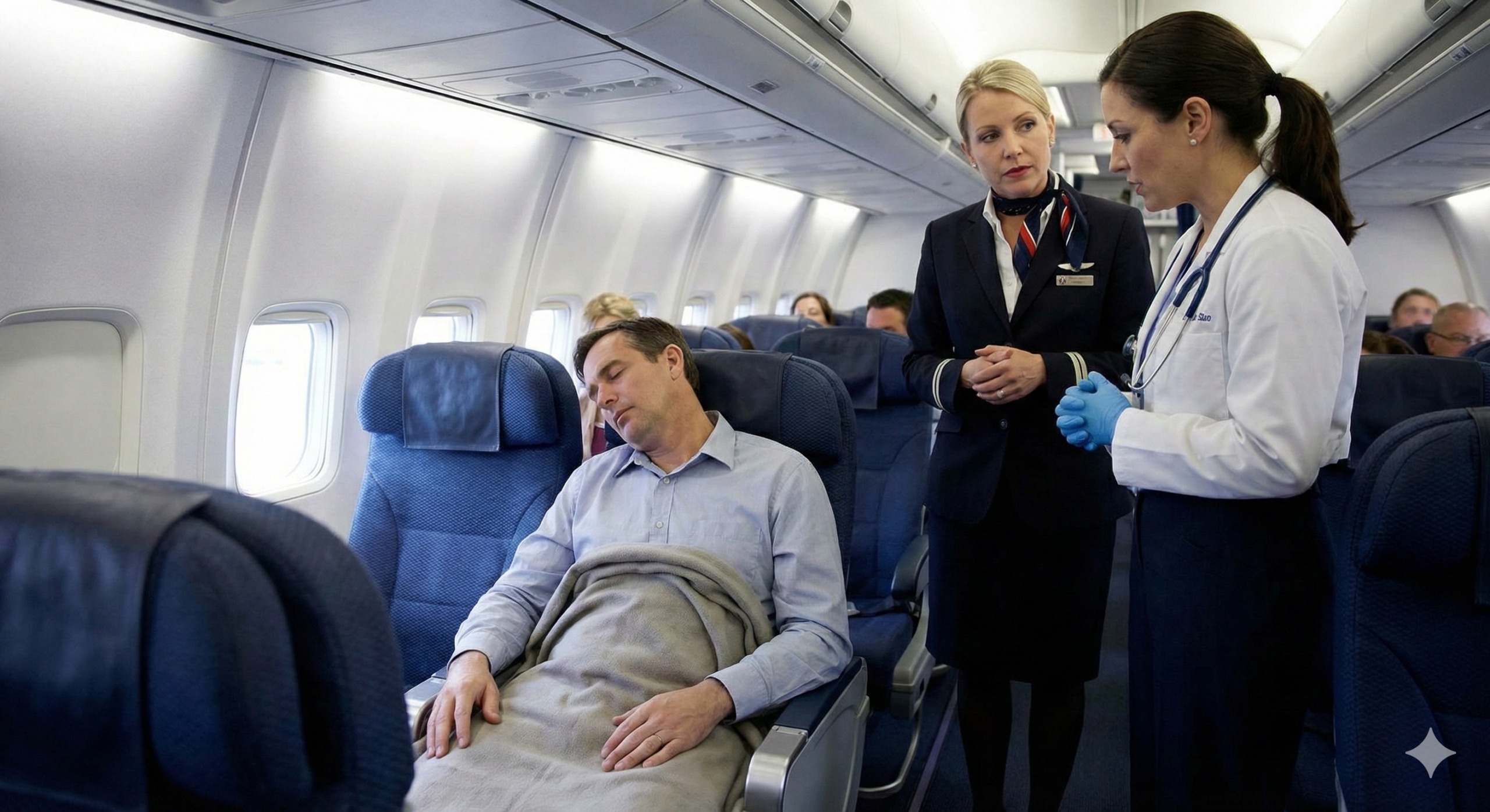 In de lucht kun je officieel niet sterven. Foto: Gemini