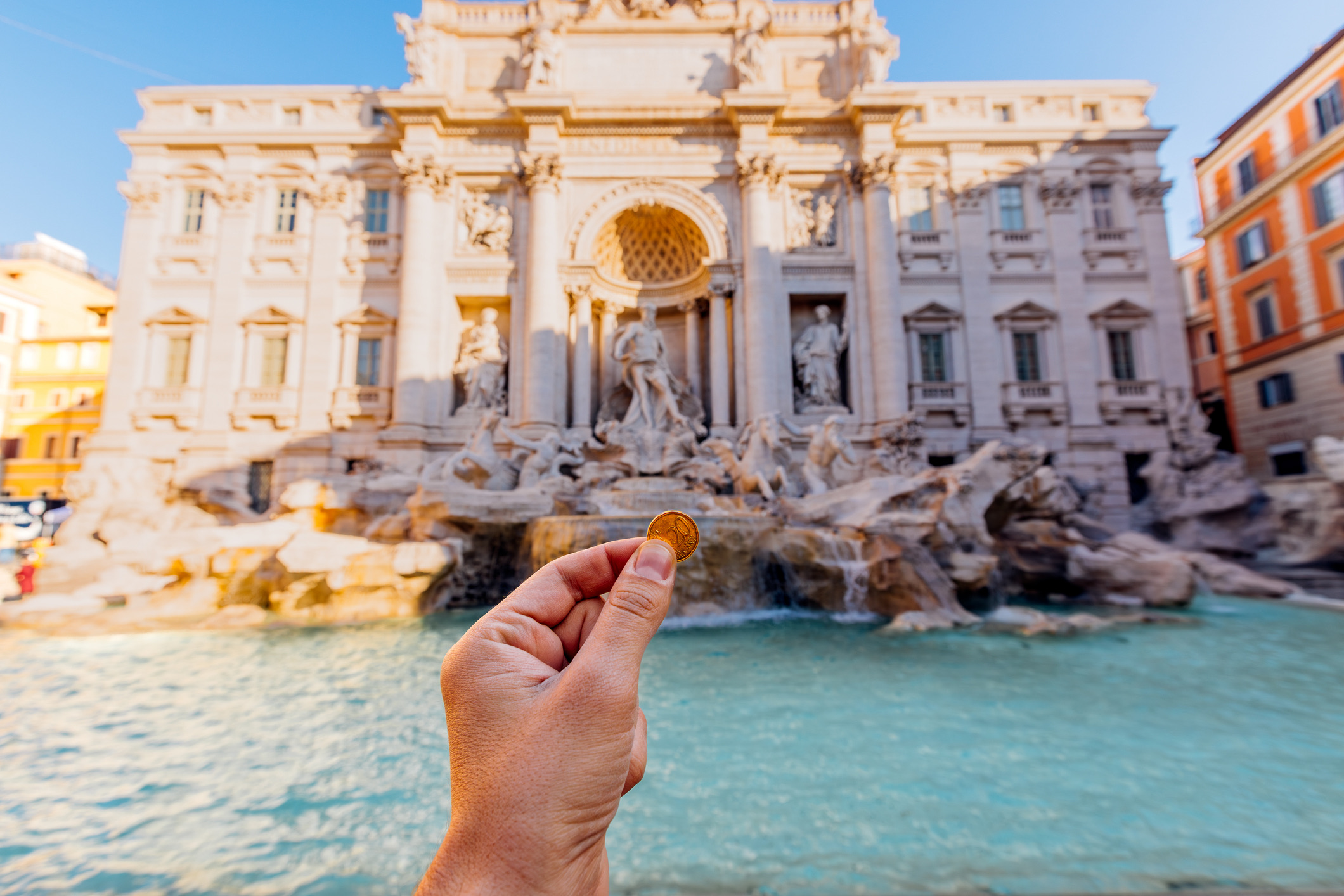 Etiquette: betaal toegang voor de Trevifontein in Rome