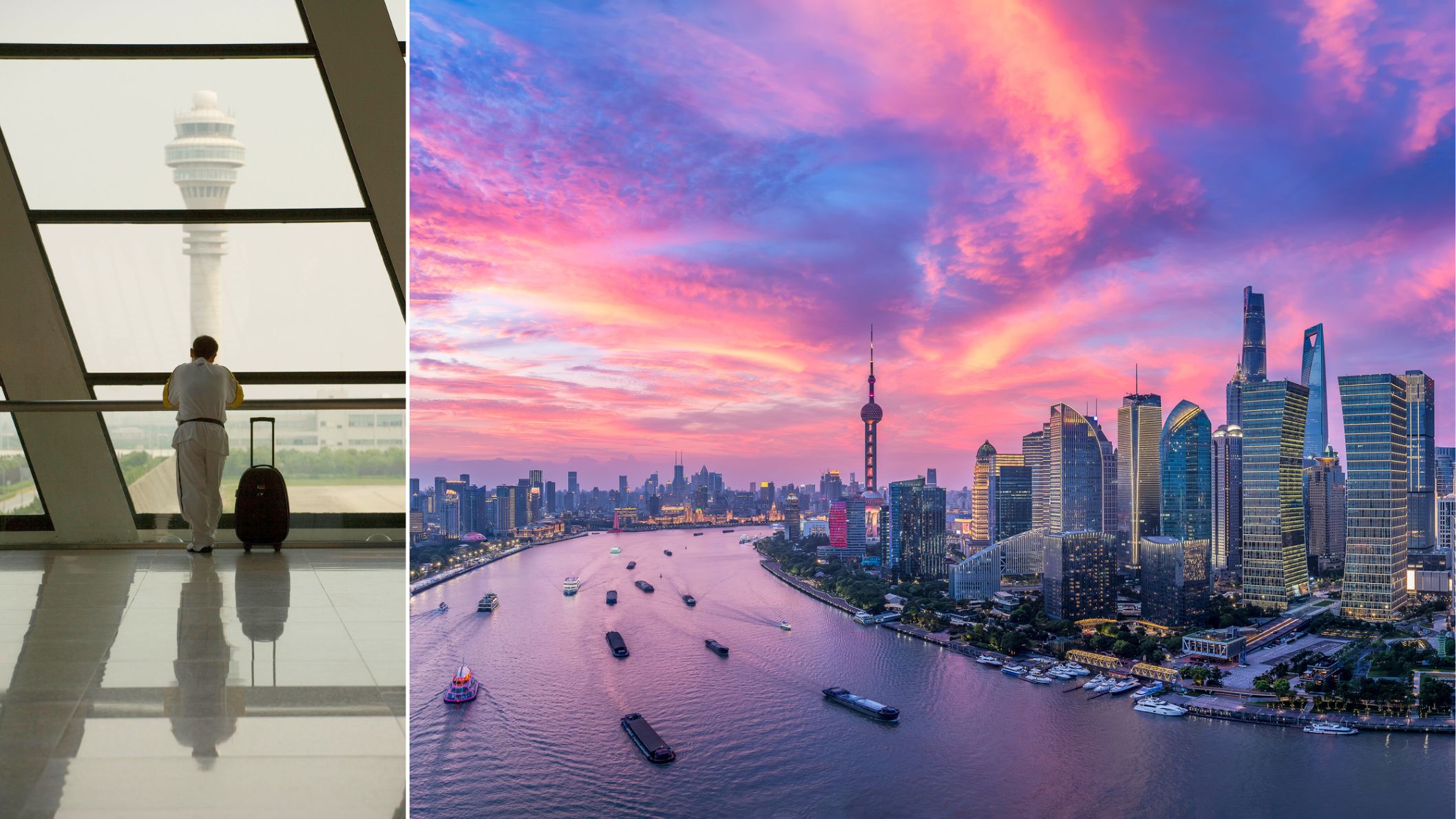 Shanghai staat in de top 10 van drukste luchthavens ter wereld. Foto's: Getty Images