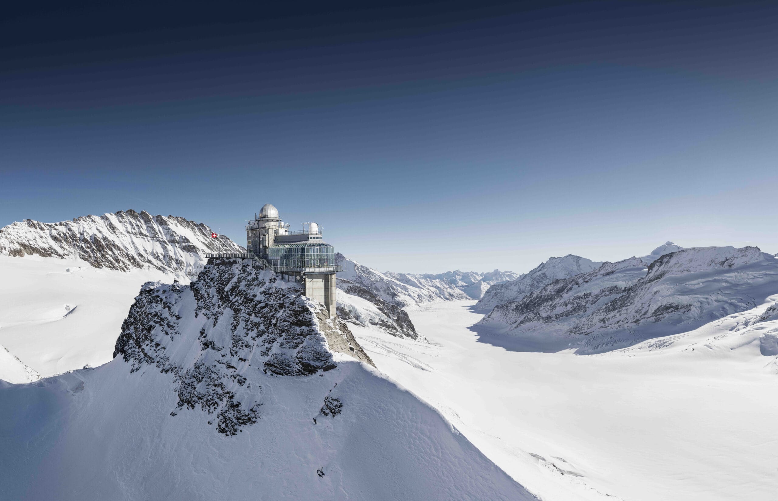 De Jungfraujoch is een bergstation in een andere wereld. © Jungfraubahnen