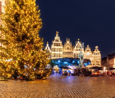 Kerstmarkt in Antwerpen. Foto: Getty Images