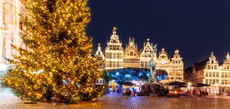 Kerstmarkt in Antwerpen. Foto: Getty Images