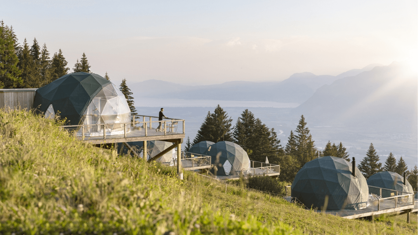 Zwitserland in een winterwonderland. White Pod in de Zwitserse Alpen. Foto: Micha Richsteiner