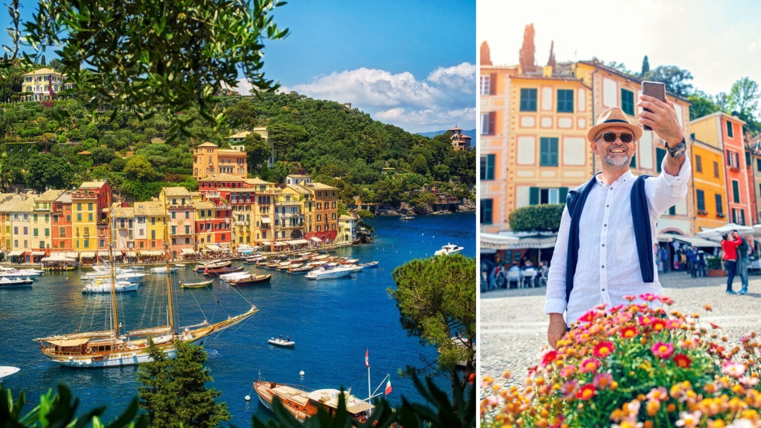 Etiquette: sta niet te lang stil in Portofino, Italië.