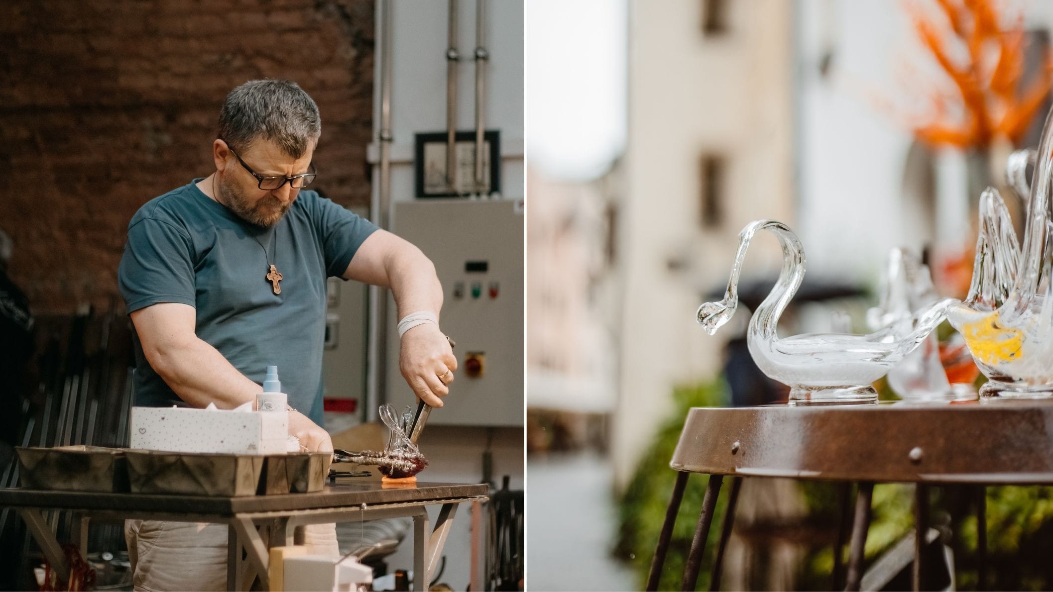 Leer glasblazen in Rattenberg, Oostenrijk. Foto's: Anna Smorek