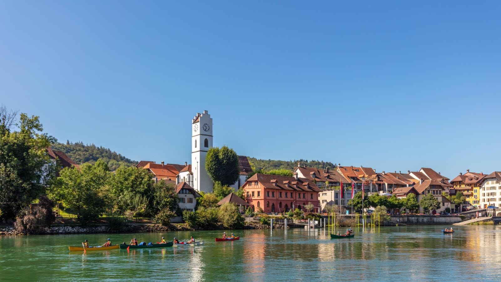 Büren an der Aare, Zwitserland. Foto: Tourismus Biel Seeland/ Stefan Weber