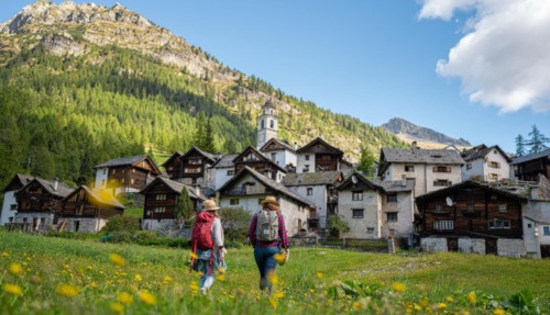 Bosco Gurin: een van de mooiste dorpen van Ticino, Zwitserland. Foto: Ticino Turismo/ Fabio Balassi