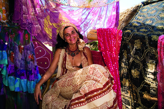 De hippiemarkt Las Dalias in Sant Carles.