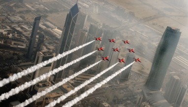 Red Arrows Over Kuwait City