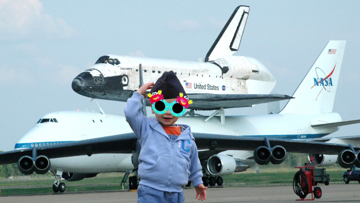 Space Shuttle Discovery stops at Altus, Barksdale