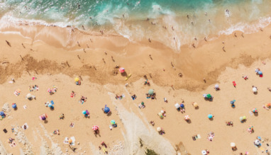 Social distancing at the beach – Summer 2020 – Coronavirus