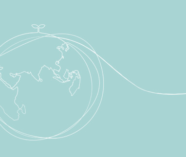 One line drawing of world environmental protection concept