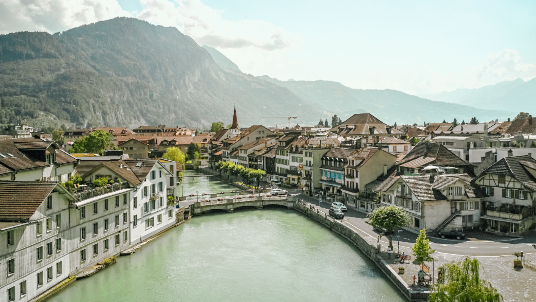 Unterseen, Aerial CREDIT Switzerland Tourism, Raffael Waldner