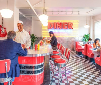 Retro style US diner