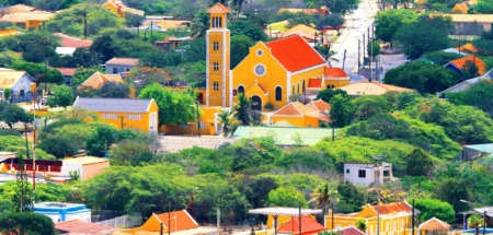 Drone-uitzicht over Bonaire, Rincon