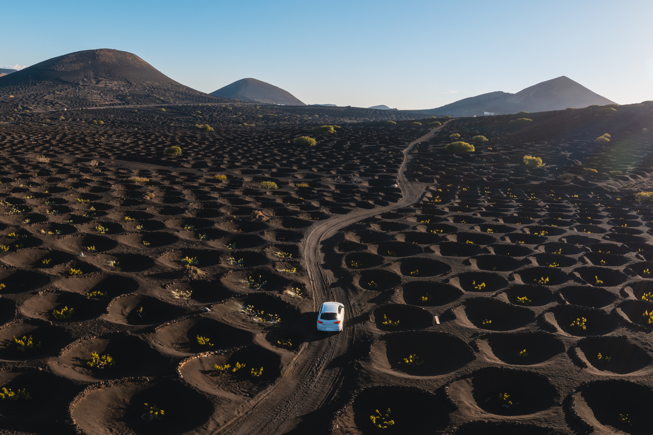 Denk witte dorpjes, zwarte stranden, lavavelden, lokale wijn uit de as en strakblauwe luchten. Lanzarote is kunst, natuur en stilte in één. Het ruige, vulkanische landschap lijkt haast buitenaards – vooral in Nationaal Park Timanfaya, waar de aarde nog letterlijk rookt.