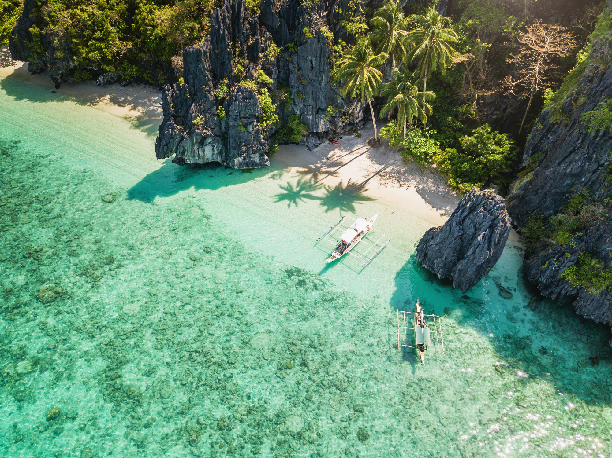 Palawan is een langgerekt eiland in het westen van de Filipijnen dat bekendstaat om zijn karstrotsen, verborgen lagunes en turquoise water. De natuur is hier spectaculair: denk aan de ondergrondse rivier van Puerto Princesa (Unesco-werelderfgoed), de grillige kliffen rond El Nido en de eilandengroep Bacuit Archipelago.