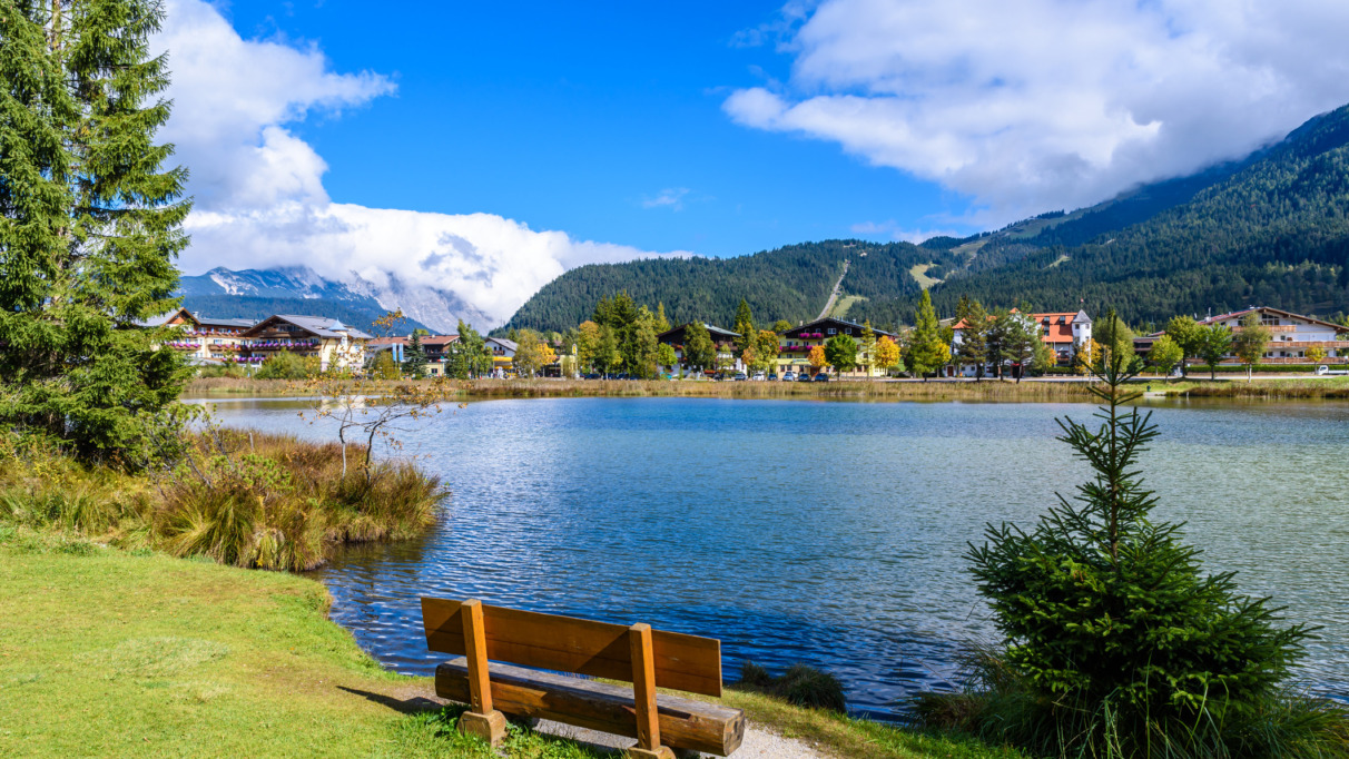 Wildsee-meer in Seefeld,Tirol, Oostenrijk