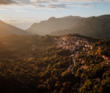 Droneshot over Haute Corse in Corsica