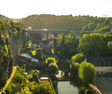 De Passerelle of Luxemburg-viaduct in Luxemburg