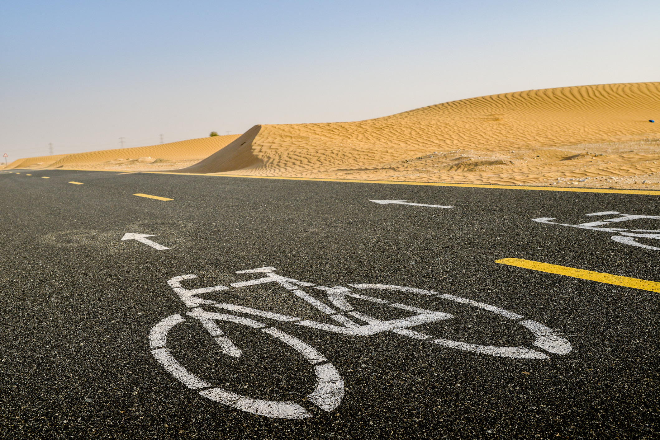 Op 35 kilometer van Dubai slingert het Al Qudra Cycle Track door zandduinen, met routes tot tweehonderd kilometer. Spot gazelles terwijl je trapt door de stilte van de woestijn.