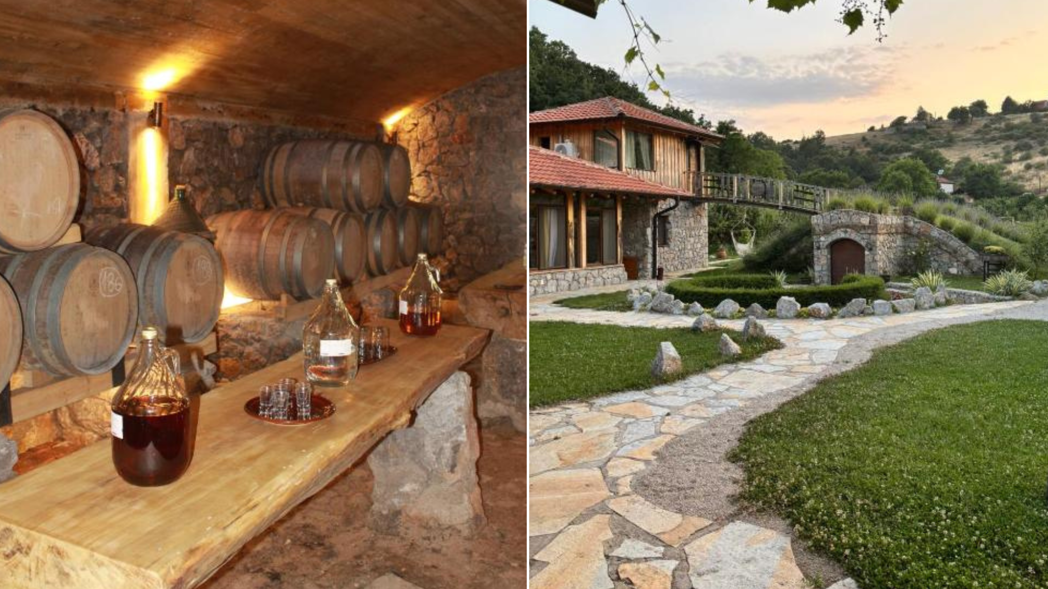 Wijnkelder en gastenverblijf van Château Orman bij Ohrid, Noord-Macedonië