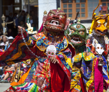 Chowkhang klooster tijdens Ladakh Festival.