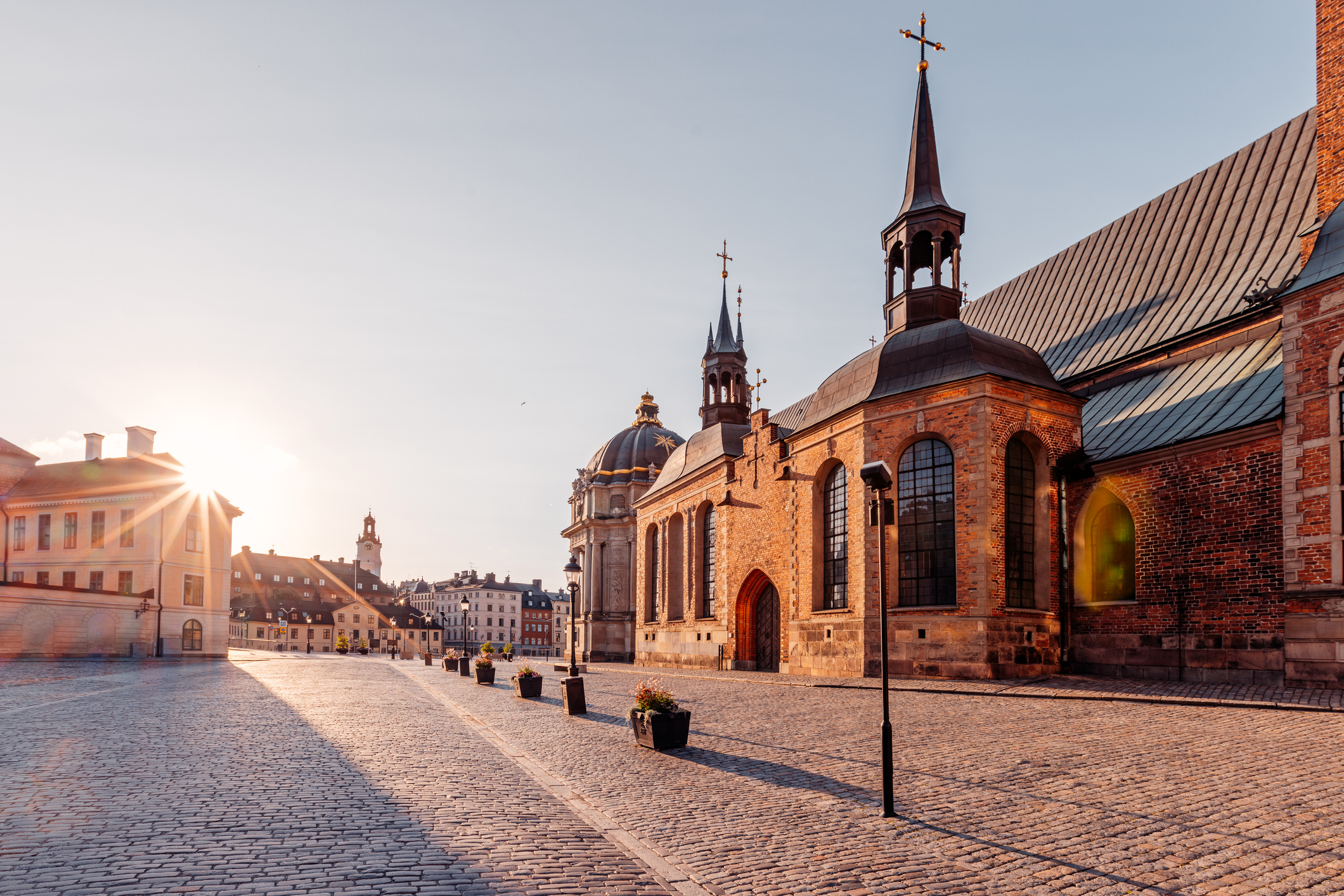 Wandel over de daken van Stockholm, Zweden