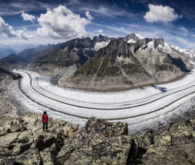 Aletschgletscher in de Aletsch Arena