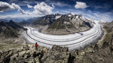 Aletschgletscher in de Aletsch Arena