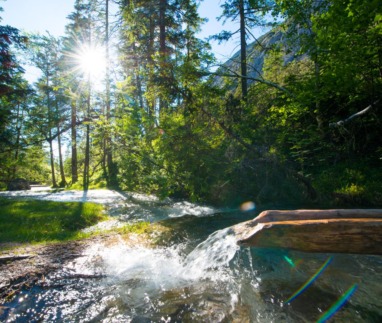 Isarursprung in Naturpark Karwendel, Seefeld, Oostenrijk