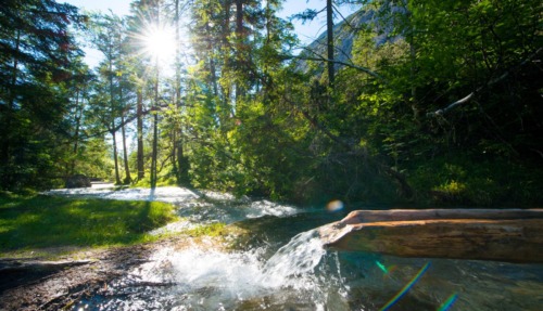 Isarursprung in Naturpark Karwendel, Seefeld, Oostenrijk