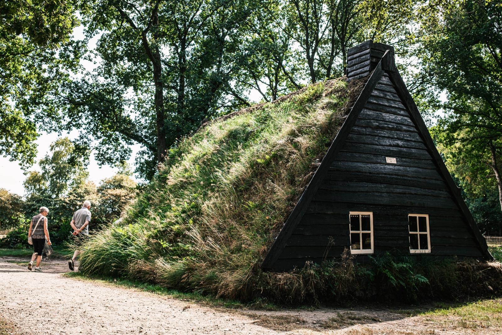 Plaggenhut in openluchtmuseum Ellert en Brammert Drenthe.
