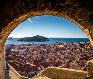 Uitzicht over Dubrovnik in Kroatië