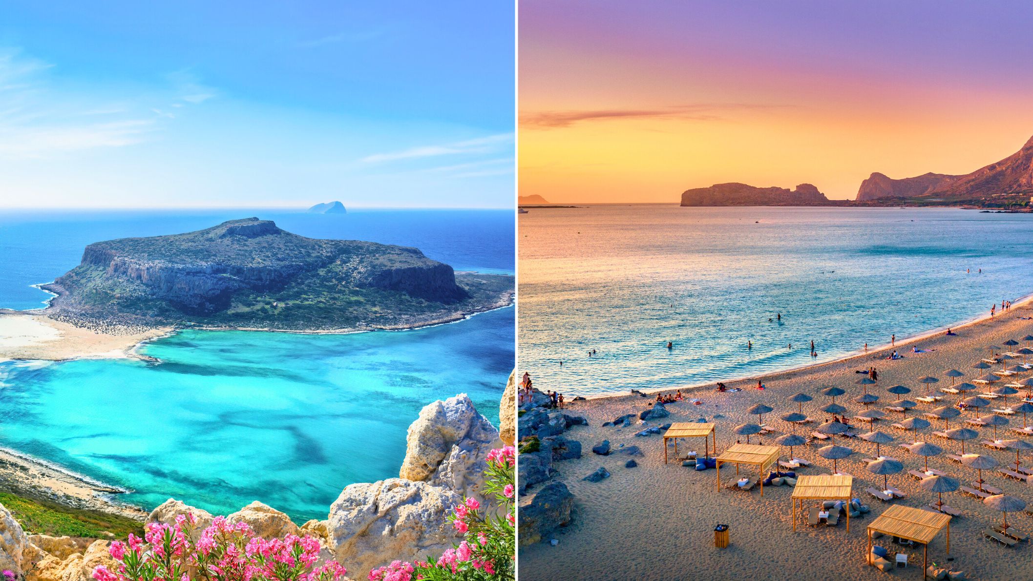 De mooiste stranden ter wereld volgens Tripadvisor: Balos Lagoon op Kreta. Ons alternatief: Falasarna.