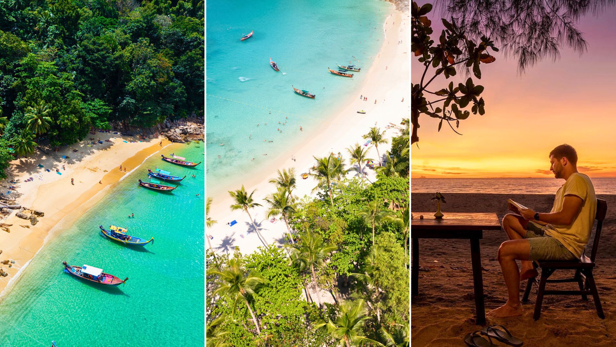 De mooiste stranden ter wereld volgens Tripadvisor: Banana Beach op Phuket, Thailand. Ons alternatief: Freedom Beach of Ko Kho Khao.
