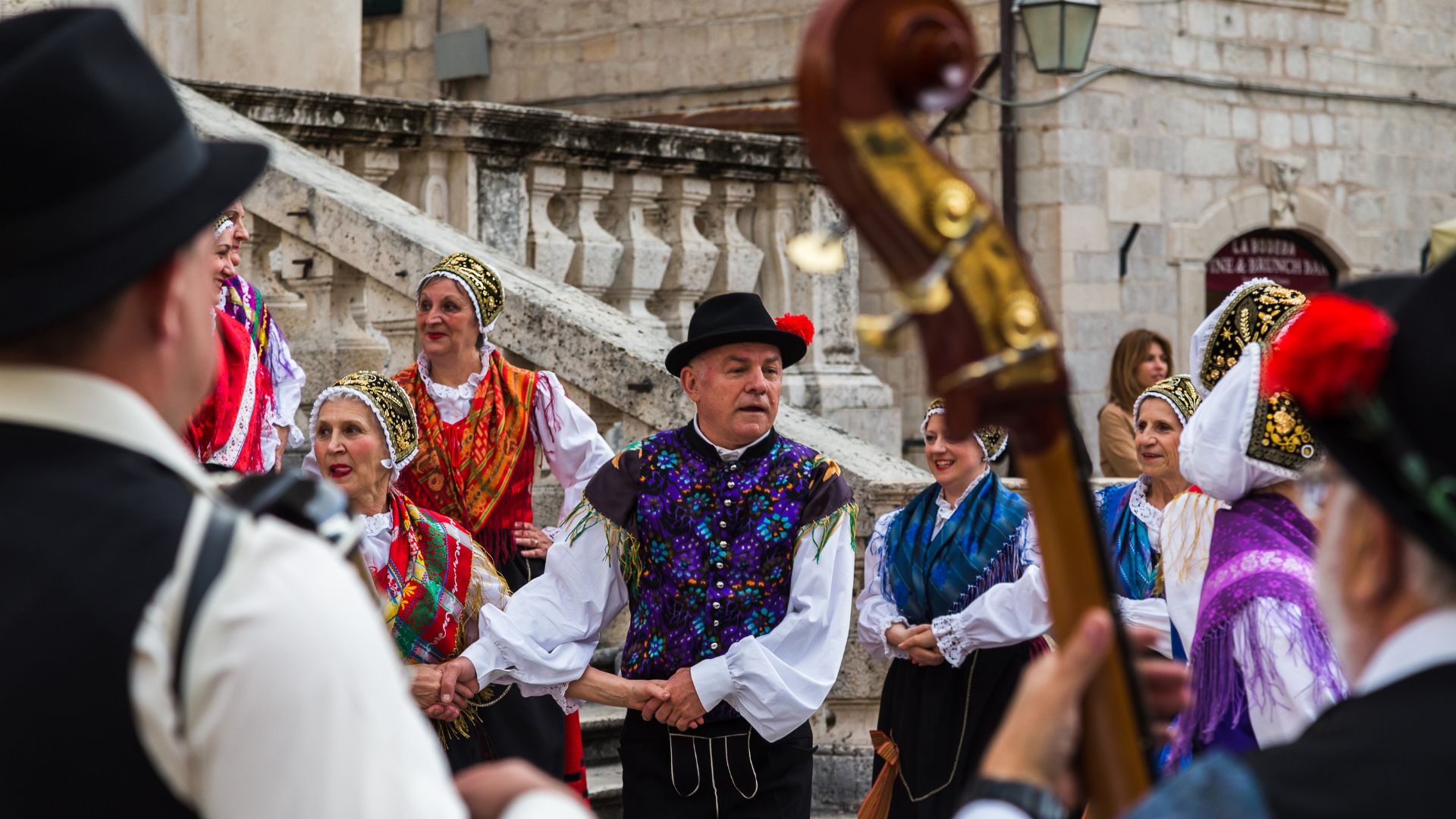 Een klapa-optreden in Dubrovnik.