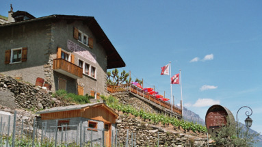 Restaurant plancerisier in Martigny, Wallis, Zwitserland