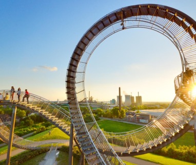 Kunstinstallatie Tiger & Turtle in Duisburg, Duitsland