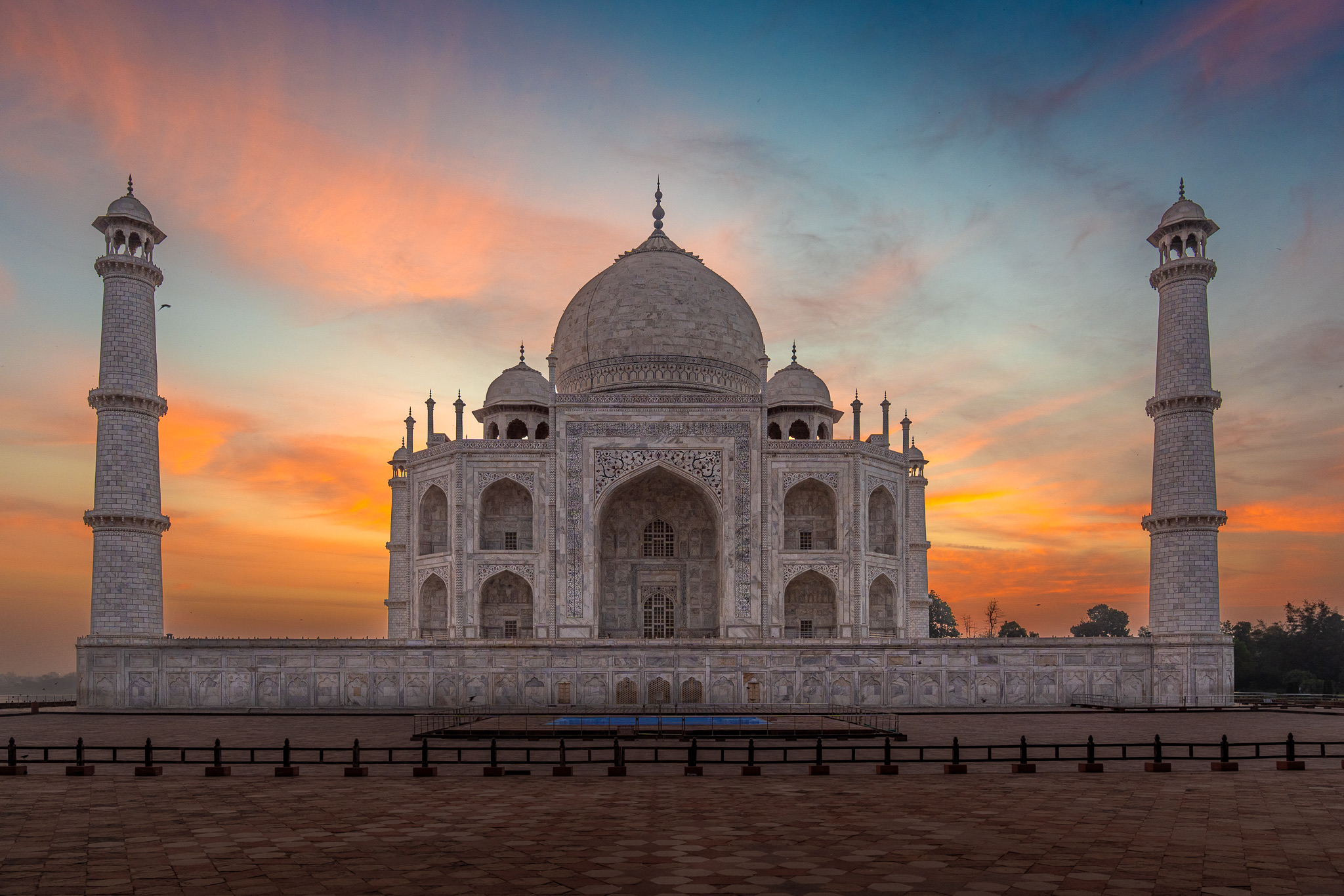 Taj Mahal in Agra, India - door Jan de Cort