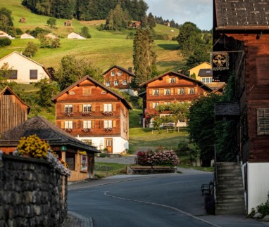 Schwarzenberg in het Bregenzerwald in Oostenrijk