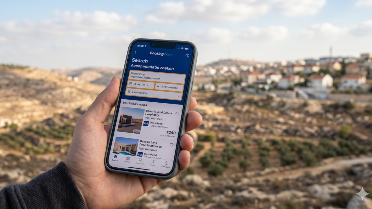 Verdienen Booking.com en Airbnb geld aan illegale nederzettingen in de Palestijnse gebieden?