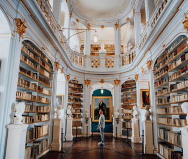 Bibliotheek in Weimar, Thuringen, Duitsland