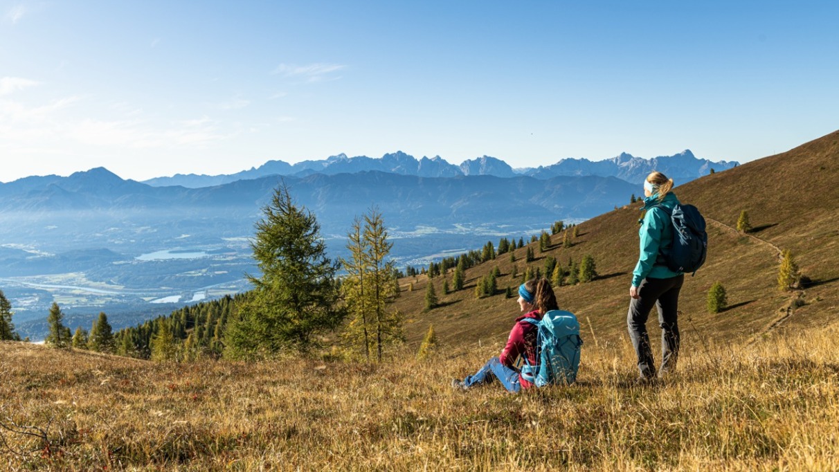 Herfstwandeling rond Gerlitzen in Karinthie, Oostenrijk