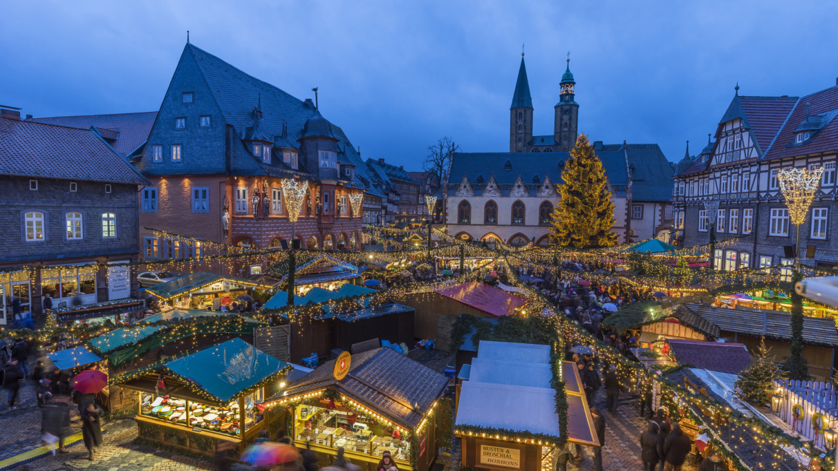 Duitsland, Nedersaksen, Goslar, kerstmarkt