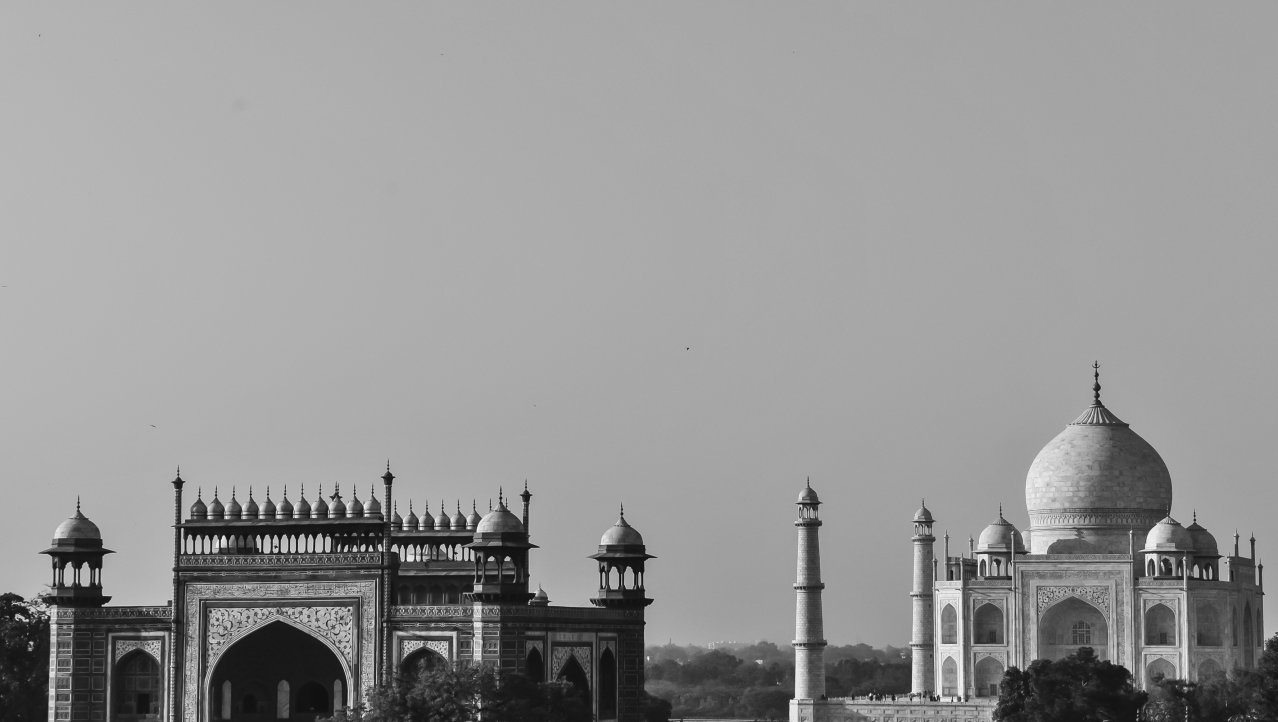 De bekende Taj Mahal mag hier niet ontbreken