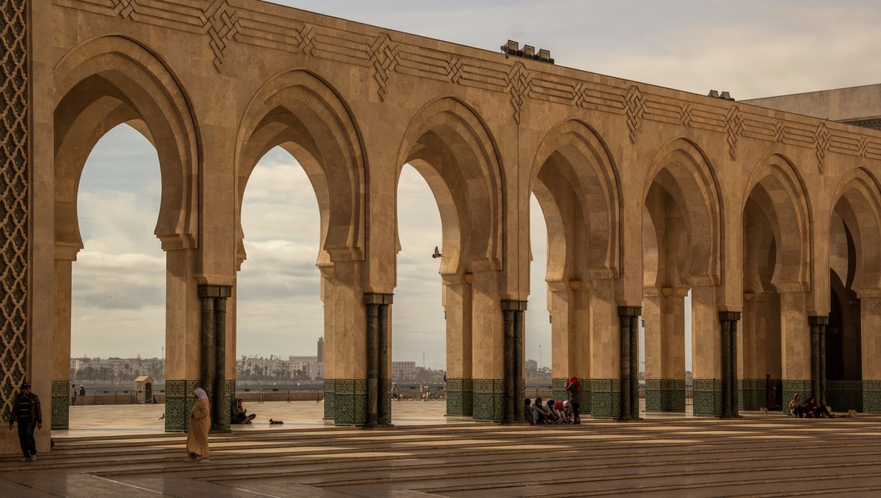 Het plein voor de moskee