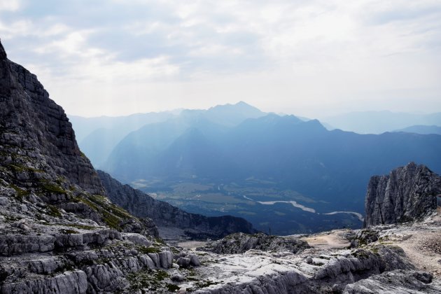Uitzicht vanaf Mount Kanin - Slovenië